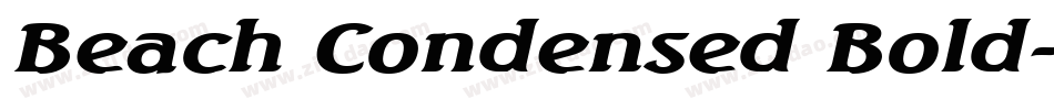 Beach Condensed Bold字体转换